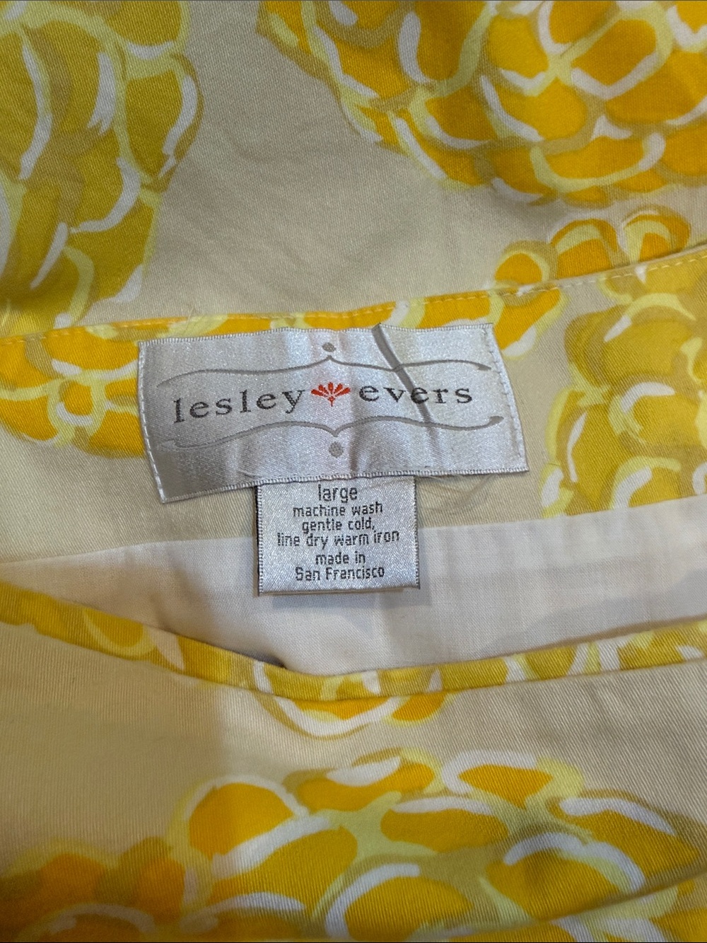 Yellow Floral Wrap Skirt - Bright Floral Print - Picture 4 of 5